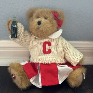 BOYDS BEARS DINAH CHEERLEADER COCA COLA COLLECTION PLUSH STUFFED COLLECTIBLE
